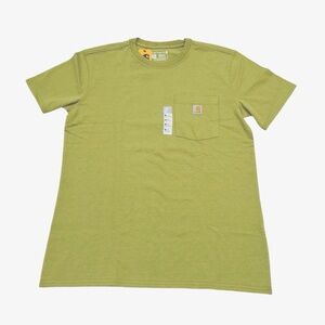 CARHARTT Loose Fit Heavyweight Short Sleeve Pocket T-Shirt NWT Green Medium